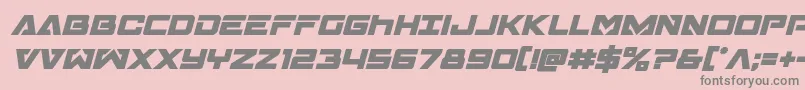 Transamericaboldital Font – Gray Fonts on Pink Background