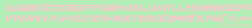 Transamericaboldital Font – Pink Fonts on Green Background