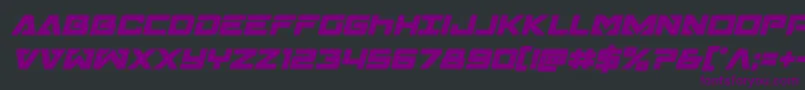 Transamericaboldital Font – Purple Fonts on Black Background