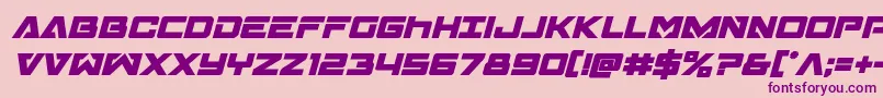 Transamericaboldital Font – Purple Fonts on Pink Background