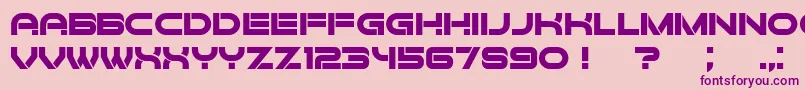 Forvertz Font – Purple Fonts on Pink Background