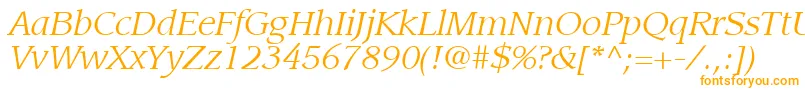 フォントItcLeawoodLtBookItalic – オレンジのフォント