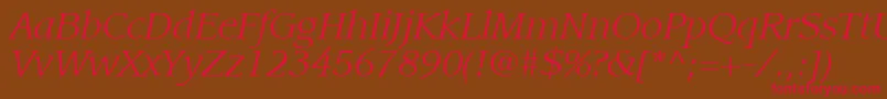 fuente ItcLeawoodLtBookItalic – Fuentes Rojas Sobre Fondo Marrón