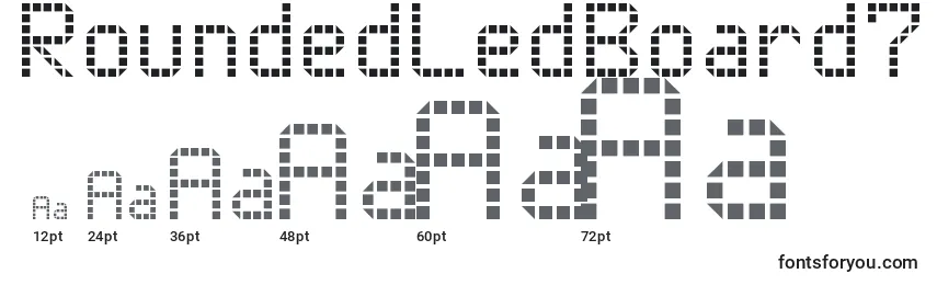 RoundedLedBoard7 Font Sizes