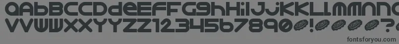Шрифт Astro867 – чёрные шрифты на сером фоне