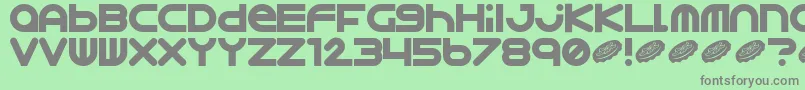 fuente Astro867 – Fuentes Grises Sobre Fondo Verde