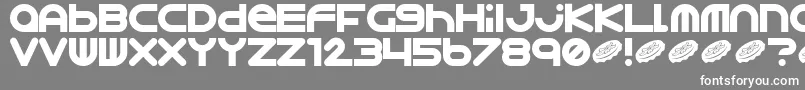 Astro867 Font – White Fonts on Gray Background