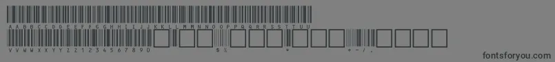 C39hrp36dmtt Font – Black Fonts on Gray Background