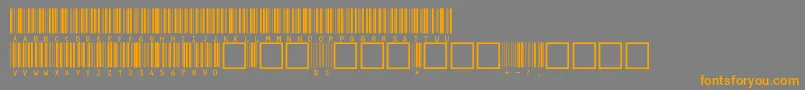 C39hrp36dmtt Font – Orange Fonts on Gray Background
