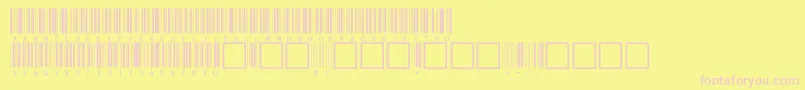 C39hrp36dmtt Font – Pink Fonts on Yellow Background