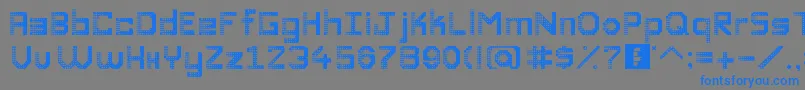 DiscoDivaaaaaaaa Font – Blue Fonts on Gray Background