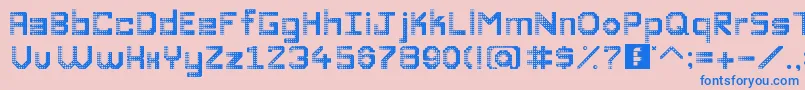 DiscoDivaaaaaaaa Font – Blue Fonts on Pink Background