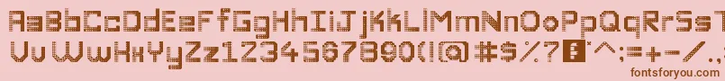 DiscoDivaaaaaaaa Font – Brown Fonts on Pink Background