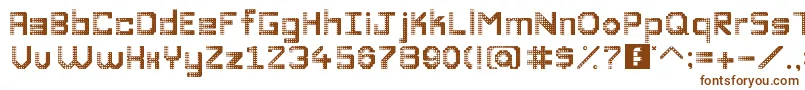 DiscoDivaaaaaaaa Font – Brown Fonts on White Background