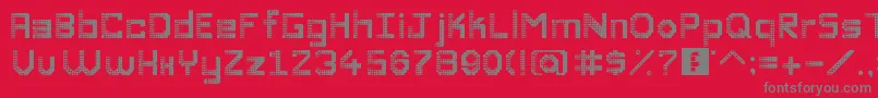 DiscoDivaaaaaaaa Font – Gray Fonts on Red Background