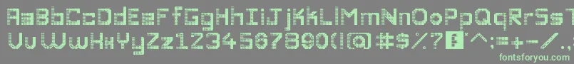 More about DiscoDivaaaaaaaa Font DiscoDivaaaaaaaa Font – Green Fonts on Gray Background