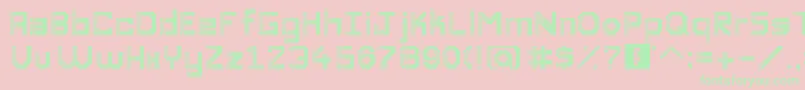 DiscoDivaaaaaaaa Font – Green Fonts on Pink Background