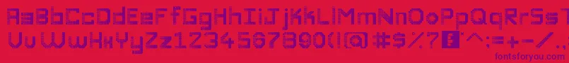 DiscoDivaaaaaaaa Font – Purple Fonts on Red Background