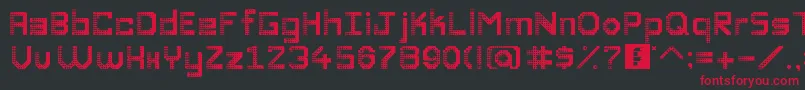 DiscoDivaaaaaaaa Font – Red Fonts on Black Background