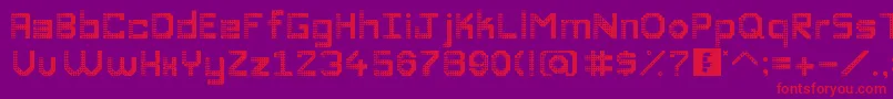 DiscoDivaaaaaaaa Font – Red Fonts on Purple Background