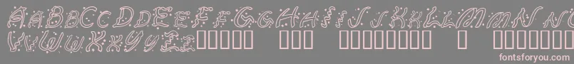 RubanExtravaganza Font – Pink Fonts on Gray Background