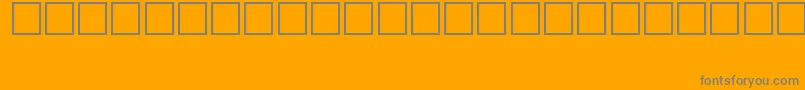 フォントAlawiAsir – オレンジの背景に灰色の文字