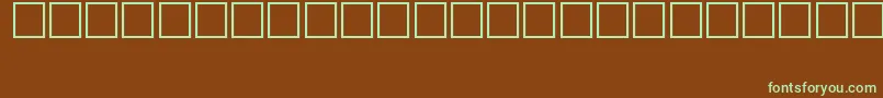 Шрифт AlawiAsir – зелёные шрифты на коричневом фоне