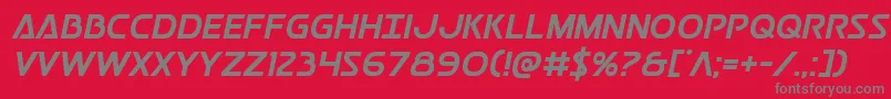 Postmasterbold Font – Gray Fonts on Red Background