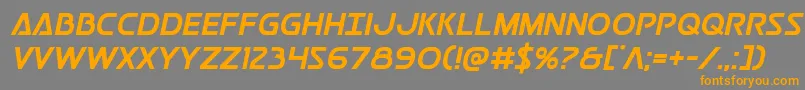 Postmasterbold Font – Orange Fonts on Gray Background