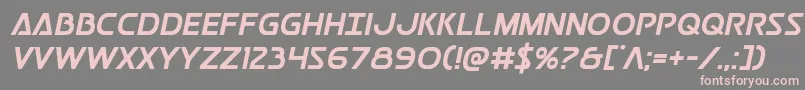 Postmasterbold Font – Pink Fonts on Gray Background