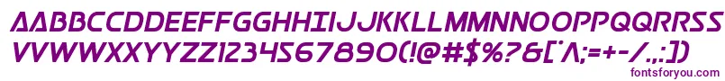 Postmasterbold Font – Purple Fonts on White Background