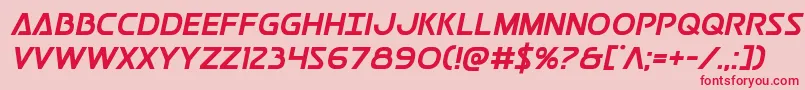 Postmasterbold Font – Red Fonts on Pink Background
