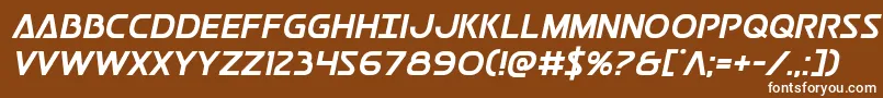 Postmasterbold Font – White Fonts on Brown Background