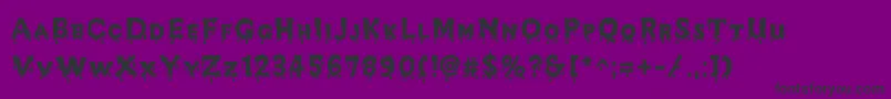 Fonte JdMelted – fontes pretas em um fundo violeta