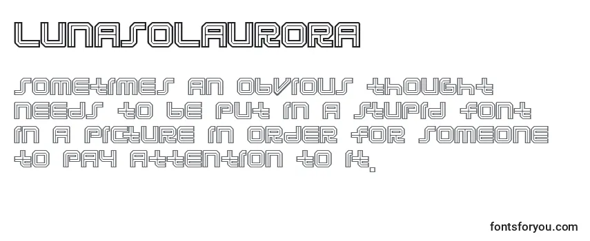 Обзор шрифта Lunasolaurora