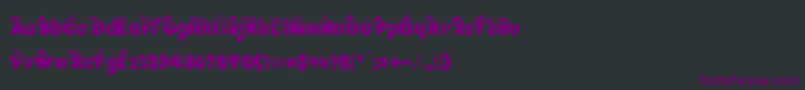 Шрифт KringleRegular – фиолетовые шрифты на чёрном фоне