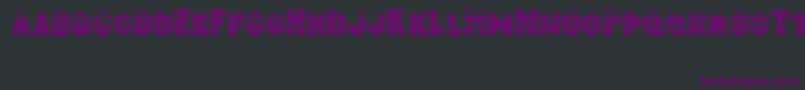 フォントJacobistriped – 黒い背景に紫のフォント