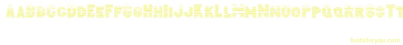 Jacobistriped Font – Yellow Fonts on White Background