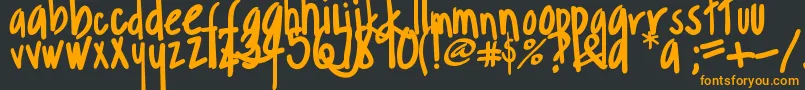 Margarosa Font – Orange Fonts on Black Background