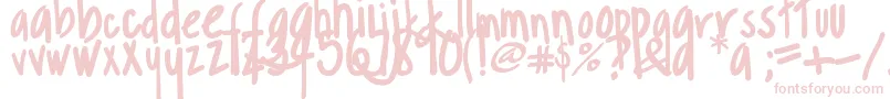 Margarosa-fontti – vaaleanpunaiset fontit