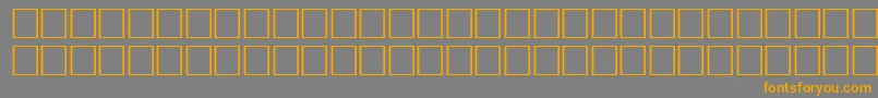 Mufwf Font – Orange Fonts on Gray Background
