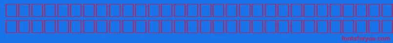 Mufwf Font – Red Fonts on Blue Background