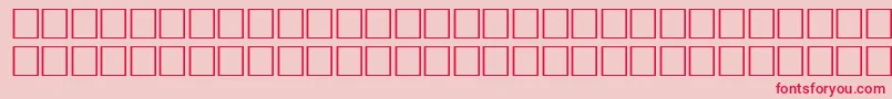 Mufwf Font – Red Fonts on Pink Background