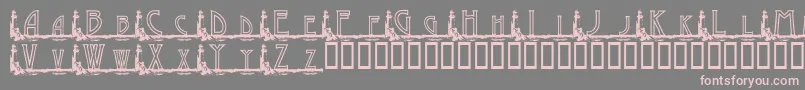 KgGaylesLh Font – Pink Fonts on Gray Background