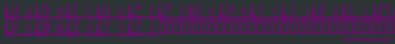 KgGaylesLh Font – Purple Fonts on Black Background