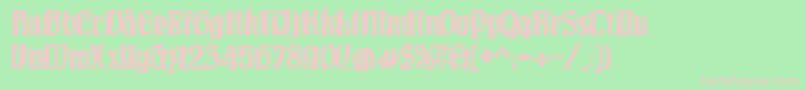 Pittoresqjugendstil Font – Pink Fonts on Green Background