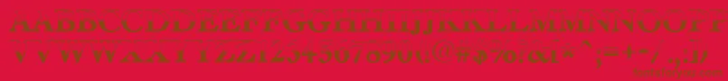 AAntiquetradyttlbw Font – Brown Fonts on Red Background