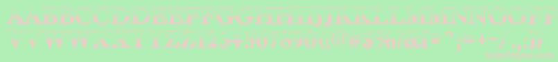 AAntiquetradyttlbw Font – Pink Fonts on Green Background