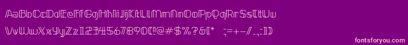 NeonclipperLight Font – Pink Fonts on Purple Background