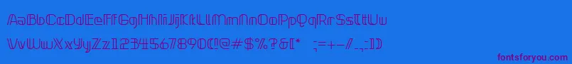 NeonclipperLight Font – Purple Fonts on Blue Background